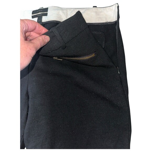 J Crew Minnie Pants Womens 8 Black Mid Rise Straight Leg Workwear Office Wool - Picture 12 of 16